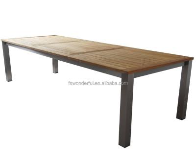 China Large Size Modern Rectangular Teak Wood Dining Table for sale