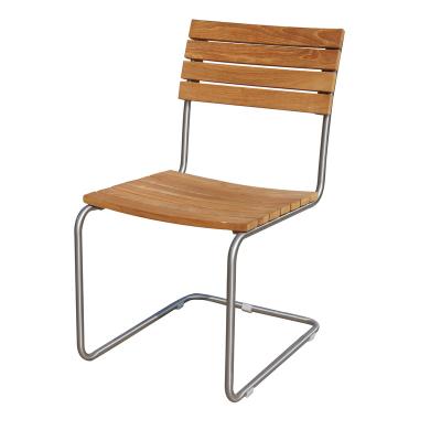 China Durable Outdoor Garden Stainless Steel Teak Chair for sale