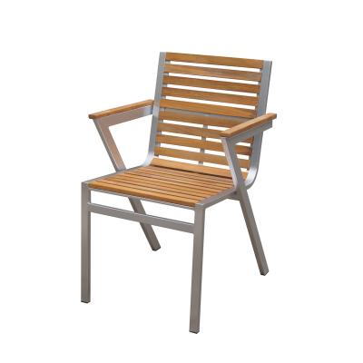 China Durable Cafe Aluminum Outdoor Chair for sale