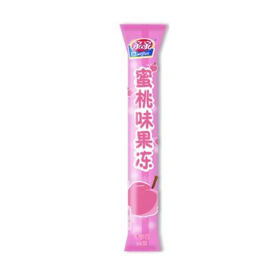 China Natural Wholesale Delicious Jelly Stick Snack With Peach Flavor For Kids With Bulk Halal Certificate for sale