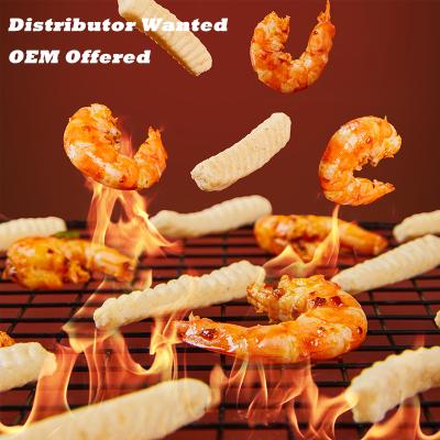 China Dried BBQ Flavor / 80g / Prawn Cracker / Crispy / Puffed / Seafood Snacks Leisure for sale