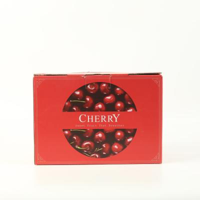 China Recyclable Super Popular Modern Popular Cherry Fruit Packaging Box Gift Transport Shipping Brown Kraft Paper for sale