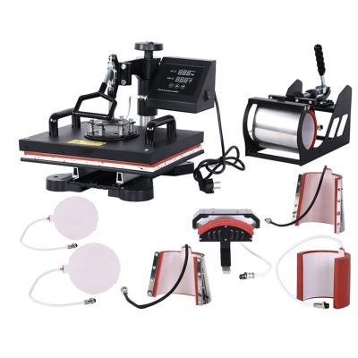 China Easy Operation New Combo 8 in 1 Multifunctional Digital Heat Press Machine Transfer Sublimation for T-shirt Mug Cup Cap Hat for sale