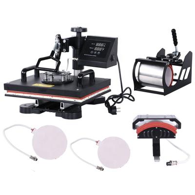 China Easy Operation 5 in 1 Heat Press Printing Machine for Tee Shirt Mug for sale