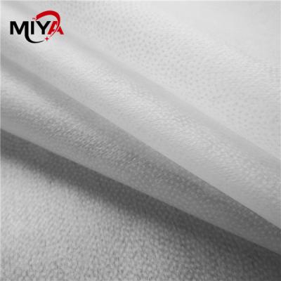 China Nicht gesponnenes thermisches Bond-PES Doppelt-Dot Fused Interlining-Polyester 100% zu verkaufen