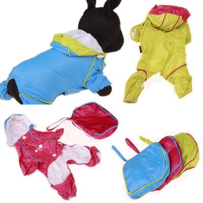 China Viable Wholesale Custom Pet Supplies New Pet Poncho Waterproof Thick Double-Layer Mesh Dog Raincoat for sale