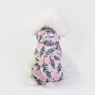 China Viable Wholesale Custom Pet Supplies New Pet Poncho Waterproof Floral Dog Raincoat for sale