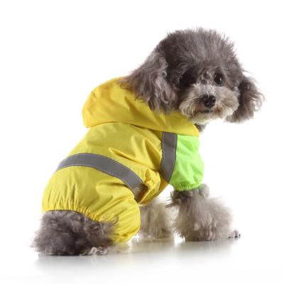 China Viable Wholesale Custom Pet Supplies New Pet Poncho Waterproof Fluorescent Reflective Dog Raincoat for sale