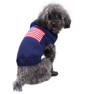 China Sustainable Fashion Pet Apparel Winter Warm Dog Clothes Knitted Dog Sweater For Large Dog for sale