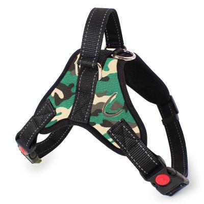 China Dogs Wholesale Hot Selling Reflective Adjustable Dog Harness Safety Buckle Dog Pet Harness for sale