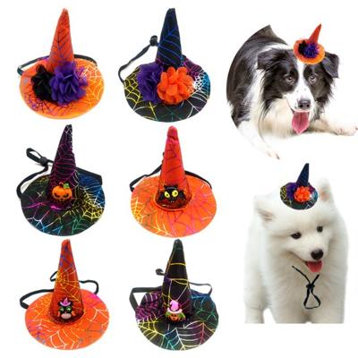 China Factory Direct Sales Viable Cat Adjustable Hat Pet Accessories Dog Halloween Hat In Stock for sale