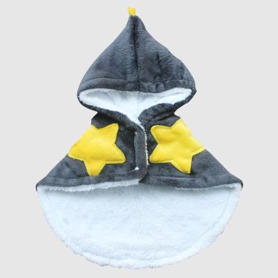 China Amazon Salts Pet Accessories Puppy Cape Fleece Viable Warm Dog Coat Woolen Blanket for sale