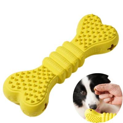 China Dogs Pampers Puppy Dental Care Supplies Food Leakage Ball Toy Dog Bone Molar Toys Pet Toy Ball for sale