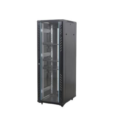 China High Quality Cold Rolled Steel Manufacturer Network Wall Mounted SPCC Cabinet With Tempered Glass Door for sale