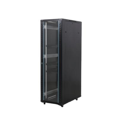 China High quality cold rolled steel SPCC rack server cabinet price with tempered glass door modular data center server rack waterproof cabinet for sale