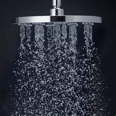 China Without Switch Bathroom Accessory Ultra-thin Portable Pressurized Rainfall Shower Head for sale