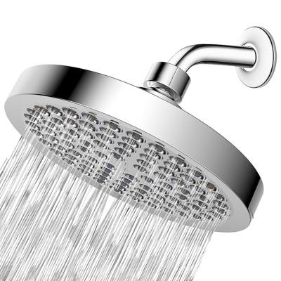 China Modern Undial Luxury Chrome Finish 6 Inch Rain Shower Head With Bathroom Shower Heads for sale