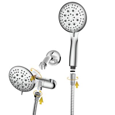 China Without Slide Bar 2 In 1 Showerhead System 12 Functions Hand Held Shower Head And Rain Combo for sale