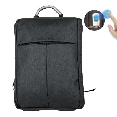 China Oxford Fingerprint Lock Durable Men's Casual Lightweight Waterproof Smart Laptop Anti Ride School Bags for sale