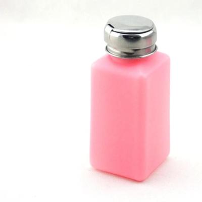 China Metal Caps 120ML Industrial ESD IPA Dispenser Bottle/S3 Esd Alcohol Dispenser Pump Dispensing Bottle/Pink Mini Liquor Bottle for sale