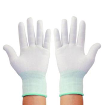 China Q5S Anti-Static Nylon PU Coated Gloves/PU ESD Palm-coated gloves/pu coated gloves for sale