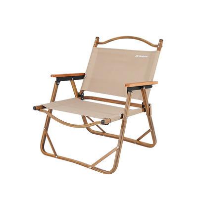 China Wood Grain Modern Outdoor Furniture Aluminum Portable Folding Camping Chair for sale