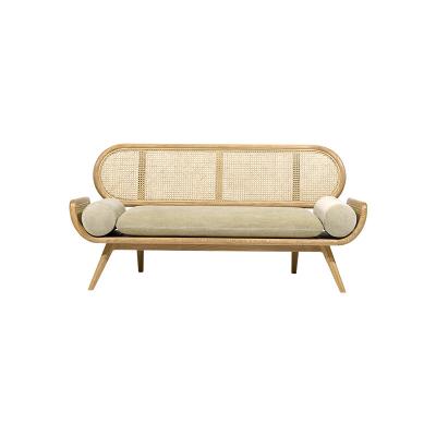 China Solid Wood Rattan Furniture Rattan Sofa Manufacturers(Size)Adjustable Modern Living Room for sale