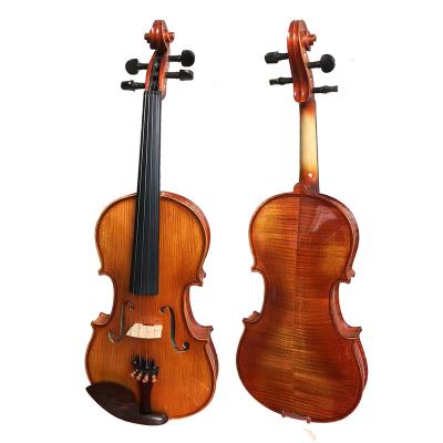 China Selected Red-Brown Antique Solid Fir Straight Grain Handcraft Students Beginner Chinese Violin (VHF301E) for sale