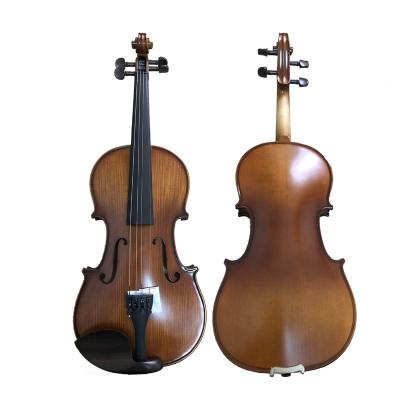 China Straight Grain Fir Solid General Grade Popular Best Stain Varnishing Beginner Solid Wood Violin (VS204E) for sale