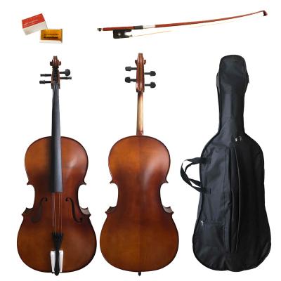 China Solid Flawless Semi Matte Handmade Antique Advanced Cello High Quality (CS101E) for sale