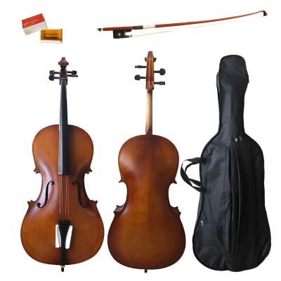 China Flawless Plywood Musical Instruments Flame Maple Plywood Cello for Students and Beginner (CP201E) for sale