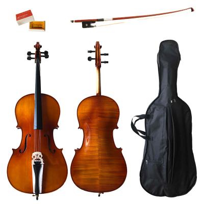 China 4/4 3/4 1/2 Spruce Solid 1/4 1/8 1/10 Antique Flamed Solid Cellos from Germany (CHF102E) for sale