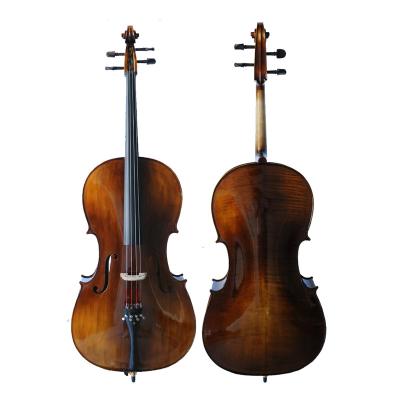 China Advanced Fir Solid High Grade Straight Grain Nature Handmade Varnished Cello (CNF202E) for sale