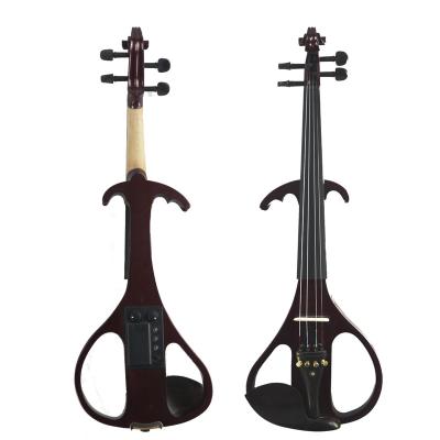 China Maple Strings Cheapest Stock Electric Musical Violin (EV-04E) for sale