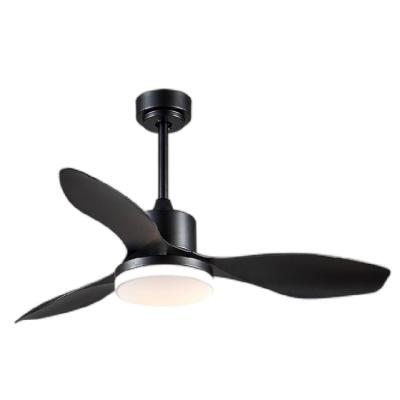 China With 48 inch black/white 3 blade ceiling light fans with 24w led light six speed controls for sale