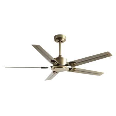 China Lower Noise Industrial Style Strong Power Metal Iron Blade Bronze Ceiling Fan For Factory Use for sale