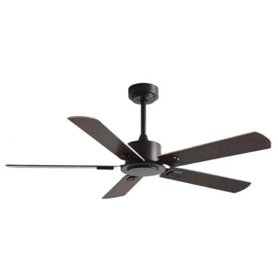 China Lower Noise Industrial Style Indoor Ceiling Fan Decorative 56 Inch Large Air Circulation Fan Metal Blades for sale