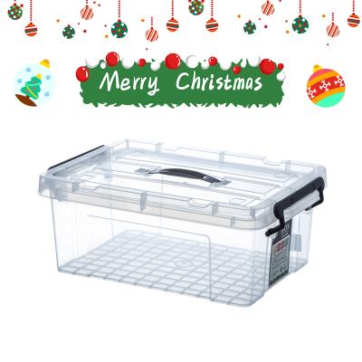 China Sustainable Christmas Series Plastic Clothing Clear PP Storage Boxes For Living Room for sale