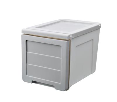 China High quality minimalist 2021 pp single layer drawer stackable plastic cabinet for clothes and toys storage for sale