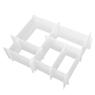 China 2021 Hot Selling High Quality Plastic Box Underwear Drawer Storage Organizer DIY Divider PS for sale