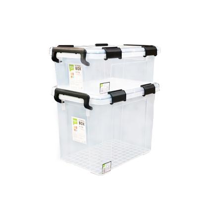 China 0112 Viable PP Sealed Waterproof Plastic Transparent Personal Storage Box for sale