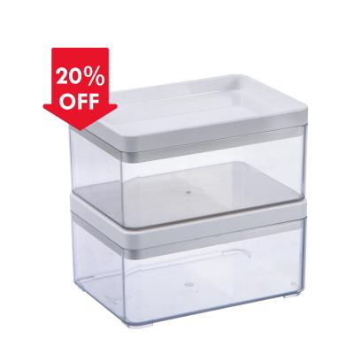 China Hot Selling Viable Clear Mini Pet Fridge Plastic Storage Box With Lid for sale