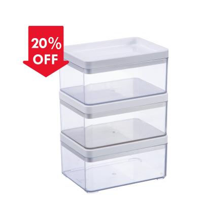 China Sustainable Hot Sale Mini Clear Pet Plastic Storage Boxes For Living Room for sale