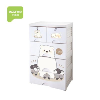 China China Sustainable Hot Sale PP Drawer Plastic Storage Cabinet for sale