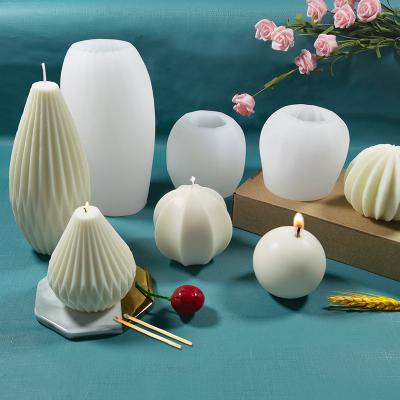 China Viable Silicone Ball Mold Big Sphere 3d Silicon Mold Candle DIY Cylinder Planter 3d Silicon Home Cake Mold for sale