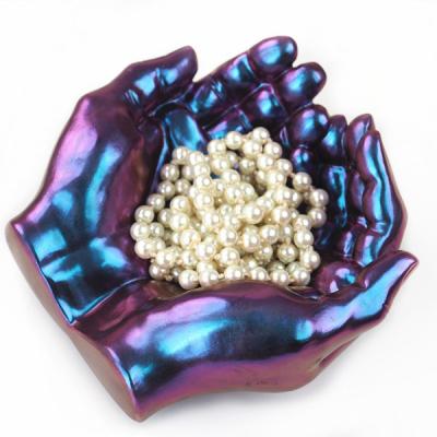 China Europe Hot Selling Creative Colorful Ashtray Reusable Silicone Mold DIY Crystal Dripping Resin Hand Shape Dye for sale