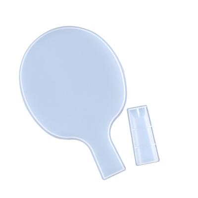 China MOLD Handsome Ping Pong Paddle Resin Sport Silicone Europe Self-successful Personality Creative Custom Mold Transparent Epoxy for sale