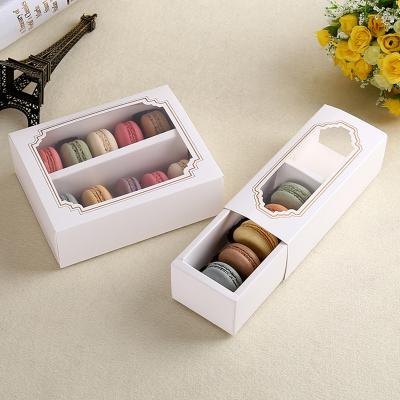 China Custom Recycled Packaging Materials Food Materials Macaron Cookie Packaging Box Cookie Luxury Paper Box for sale