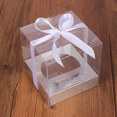 China Recycled materials wholesale cupcake container cupcake box cup transparent paper cake boxes various sizes in bulk cupcake box 12 holes for sale