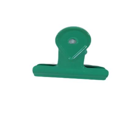 China Industrial Magnet Green spray ribbon color clip is used to organize important document folders  binder cards and planners etc for sale